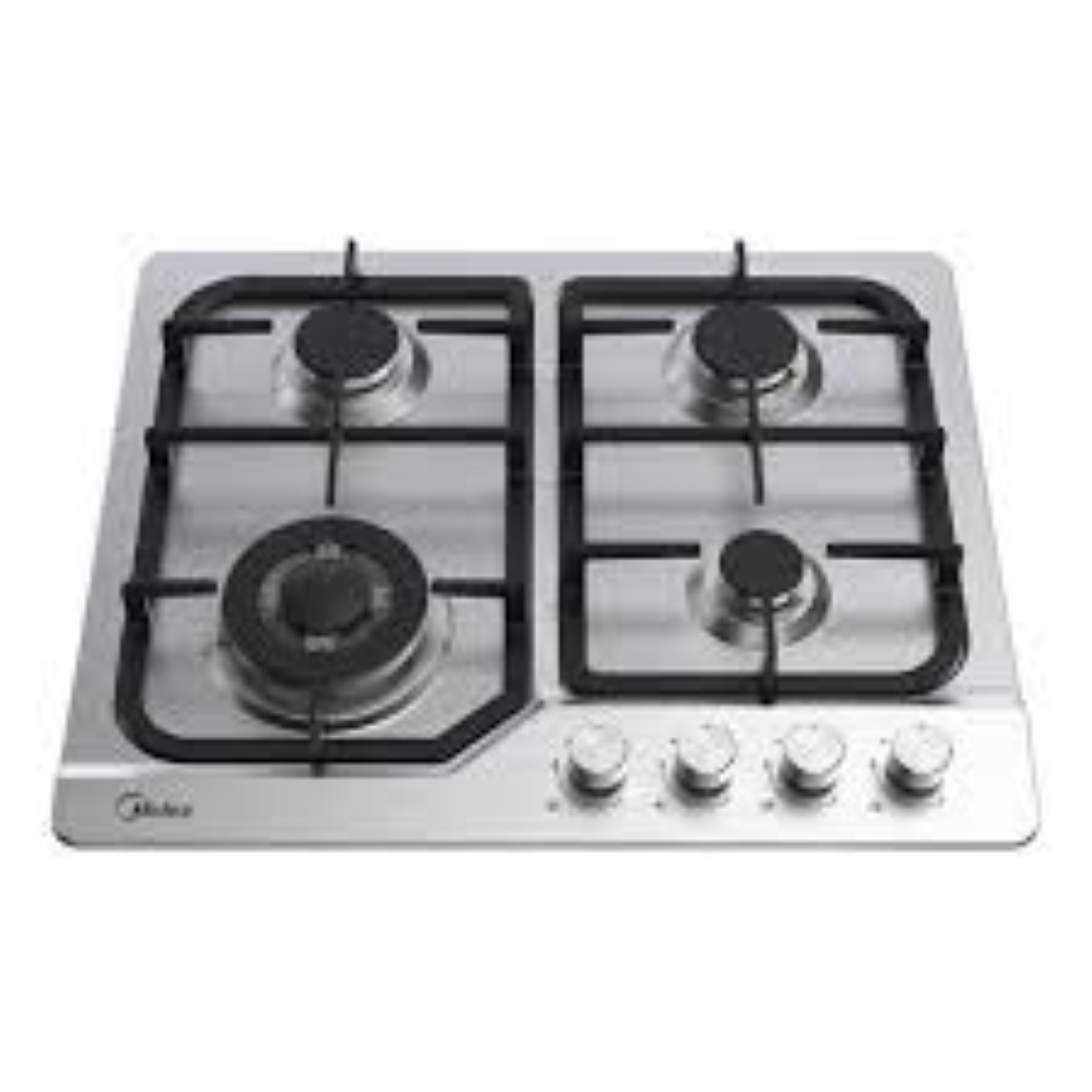 MIDEA 60SJ401-60CM Gas Hob, Stainless Steel Panel, Triple Ring Burner